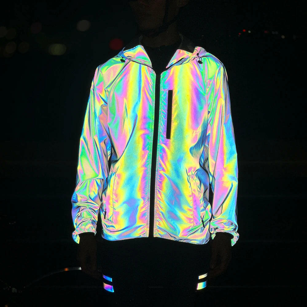 WOSAWE Bicycle Jacket Men Spring Summer Full Reflective Windbreaker Women Water Resistant MTB Road Bike Wear Cycling Long Jersey-WAYBIKER