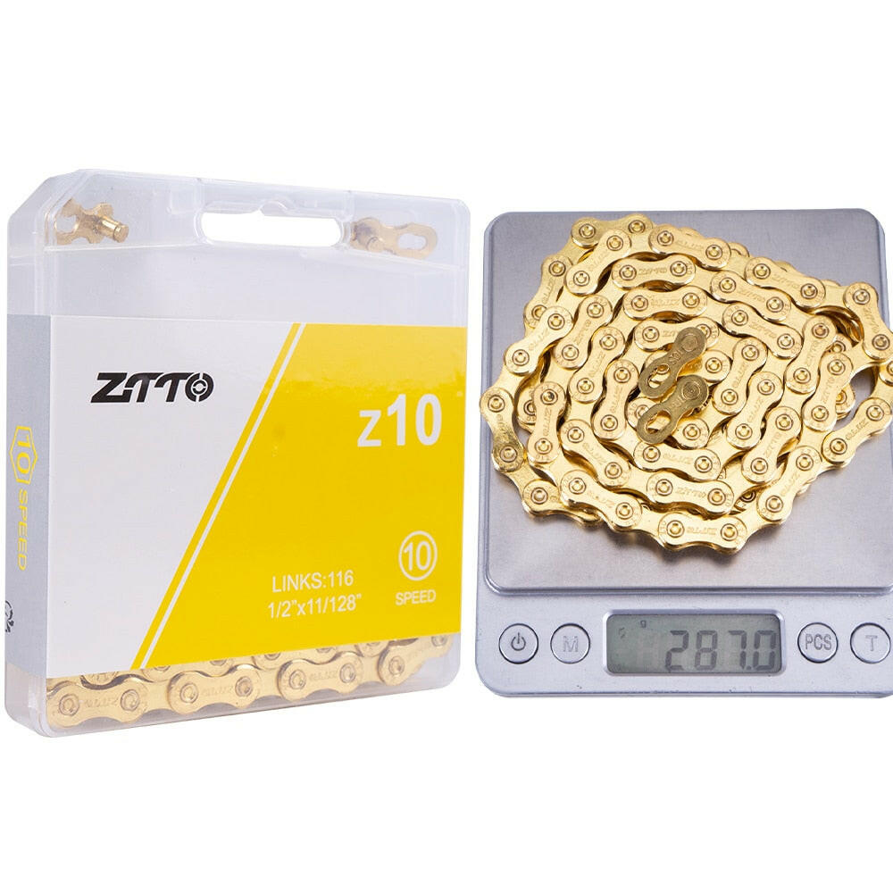ZTTO ULT Bicycle 8 9 10 Speed Chain 116 Links MTB Road Bike Chains Power Lock High Quality 8S 9v 10v Current Cycling Accessories-WAYBIKER