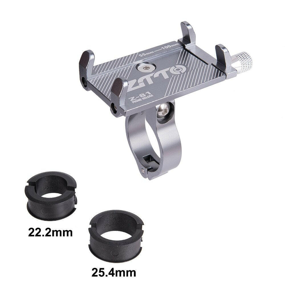 ZTTO Bicycle Phone Holder Reliable Mount Universal MTB Mobile Cell GPS Metal Motorcycle Holder on Road Bike Moto M365 Handlebar-WAYBIKER