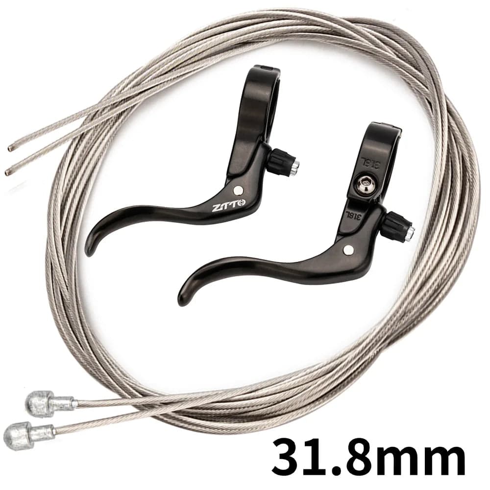 ZTTO Bicycle Parts Road Bike Brake Levers 22.2 31.8 Fixed Gear Deputy Vice Brake Parts 31.8mm Brake Handle 22.2mm 1 Pair-WAYBIKER
