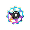 ZTTO 11T 13T MTB Bicycle Rear Derailleur Jockey Wheel Steel Bearing Pulley AL7075 CNC Road Bike Guide Roller Idler 4mm 5mm 6mm-WAYBIKER