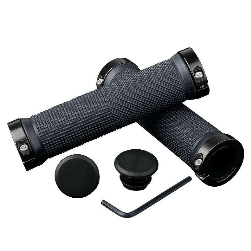 X-TIGER Bicycle Grips MTB Rubber Handlebar Grips Shockproof Anti-Slip Racing Road Bike Grips Ergonomic Lock Cycling Handlebar-WAYBIKER