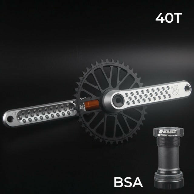 ZEROING Road Folding Bicycle Crankset 10/11/12speed GXP Single Chainring 40/42/44/46/48T With Bracket Bottom BSA For Gravel Bike-WAYBIKER