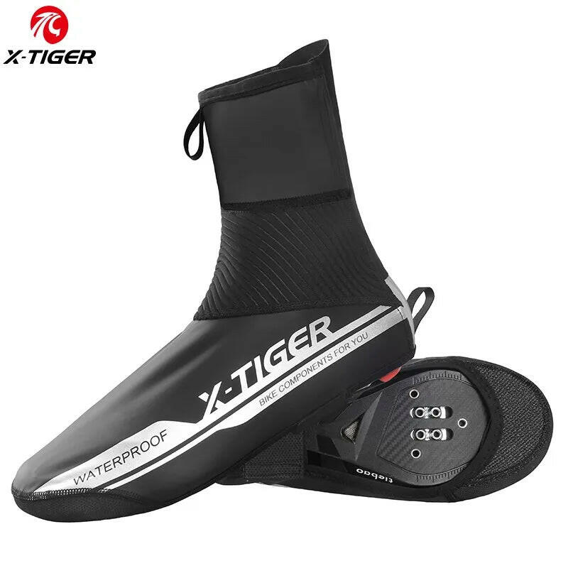 X-TIGER Cycling Shoe Cover Waterproof Reflective Anti-stain Bike Cycling Overshoes Covers Summer Mountain Bicycle Shoe Covers