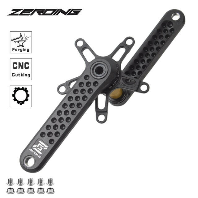 ZEROING 130BCD Road Bike Crankset GXP Bicycle Hollowtech BCD130 Spiders Adapter CNC Crank Folding Bicycle Crank 5 Claw Chainring-WAYBIKER