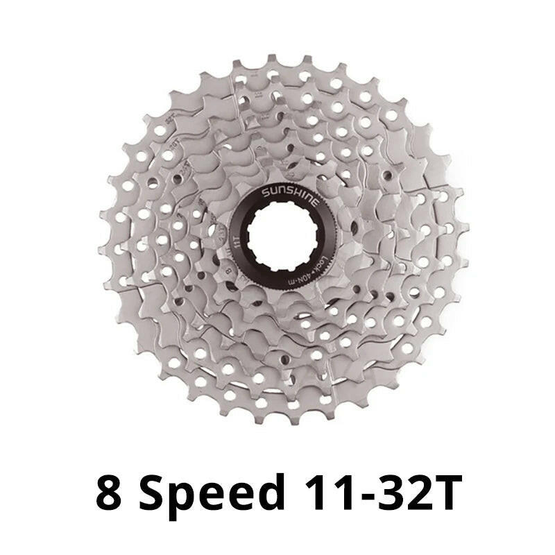 Sunshine 8 Speed Freewheel Cassette 11-25T/28T/32T/40T /42T Compatible HG Freehub for MTB Mountain Bicycle 8V Bike Parts-WAYBIKER