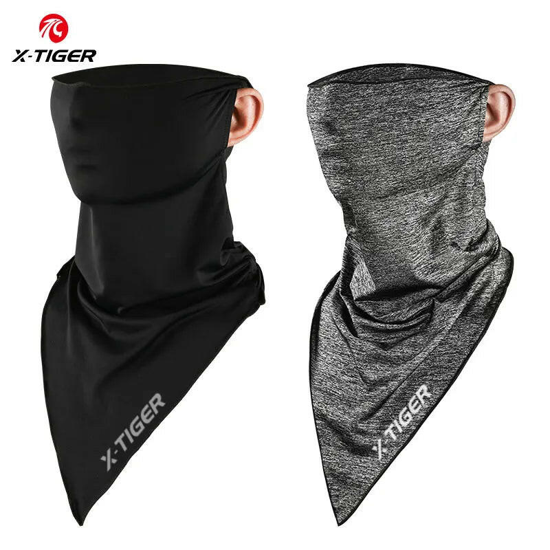 X-TIGER Face Mask Ice Fabric Sport Headband Summer Running Motorcycle Fishing Cycling Equipments Sun Protection Bicycle Bandana-WAYBIKER