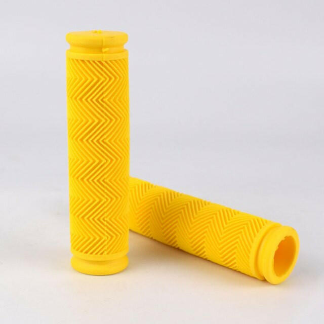 1pair Rubber Bicycle Handlebar Grips MTB Bike Grips BMX Mountain Road Fixie Bike Soft Grips Shockproof Bike Parts accessories-WAYBIKER