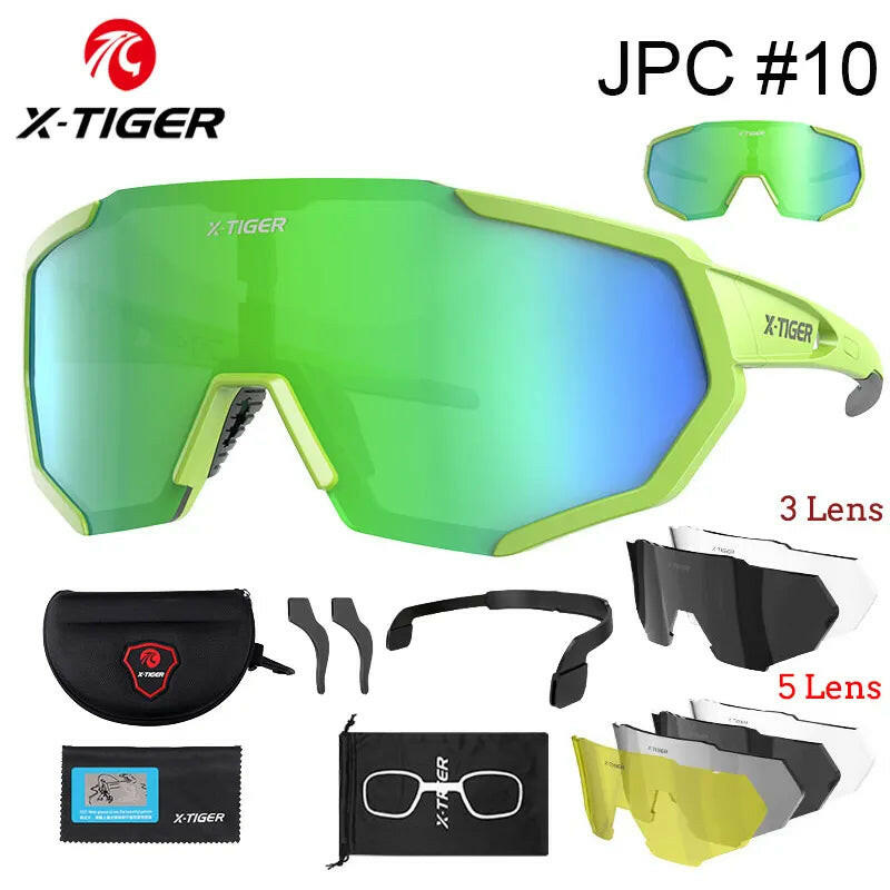 X-TIGER Polarized Lens Cycling Glasses Road Bike Cycling Eyewear Photochromic Sunglasses Sports MTB Mountain Bicycle Goggles-WAYBIKER