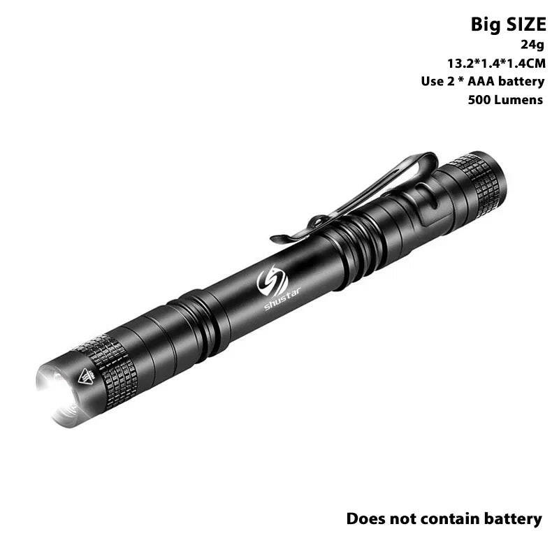 Pen Light Mini Portable LED Flashlight 1000 lumens 1 Switch Mode led flashlight For the dentist and for Camping Hiking Out-WAYBIKER