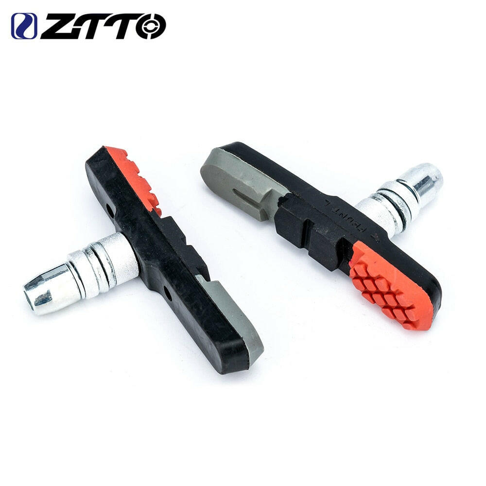 ZTTO 1 Pair Road Bike Brake Pads Shoes V-Brake Pads MTB Mountain Bicycle Brake Shoes Block Durable Rubber Brake Anti-resistance-WAYBIKER