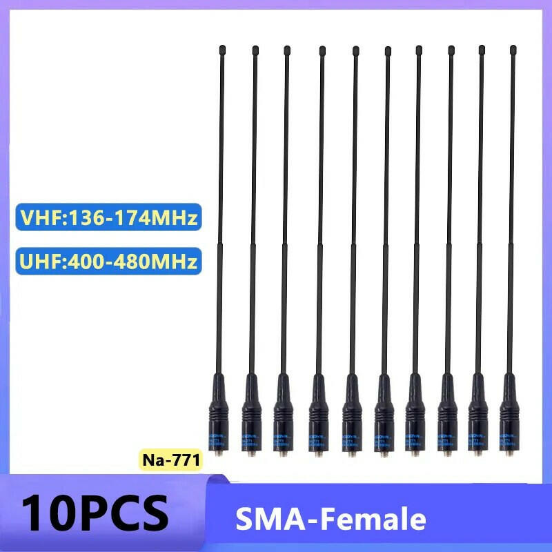 Na 771 Antenna 773 Nagoya Gain Antenna VHF/UHF SMA Female For Quansheng UV K5 UV K6 Baofeng DM 1701Walkie Talkie UV 82 Ham Radio-WAYBIKER