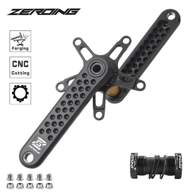 ZEROING 130BCD Road Bike Crankset GXP Bicycle Hollowtech BCD130 Spiders Adapter CNC Crank Folding Bicycle Crank 5 Claw Chainring-WAYBIKER