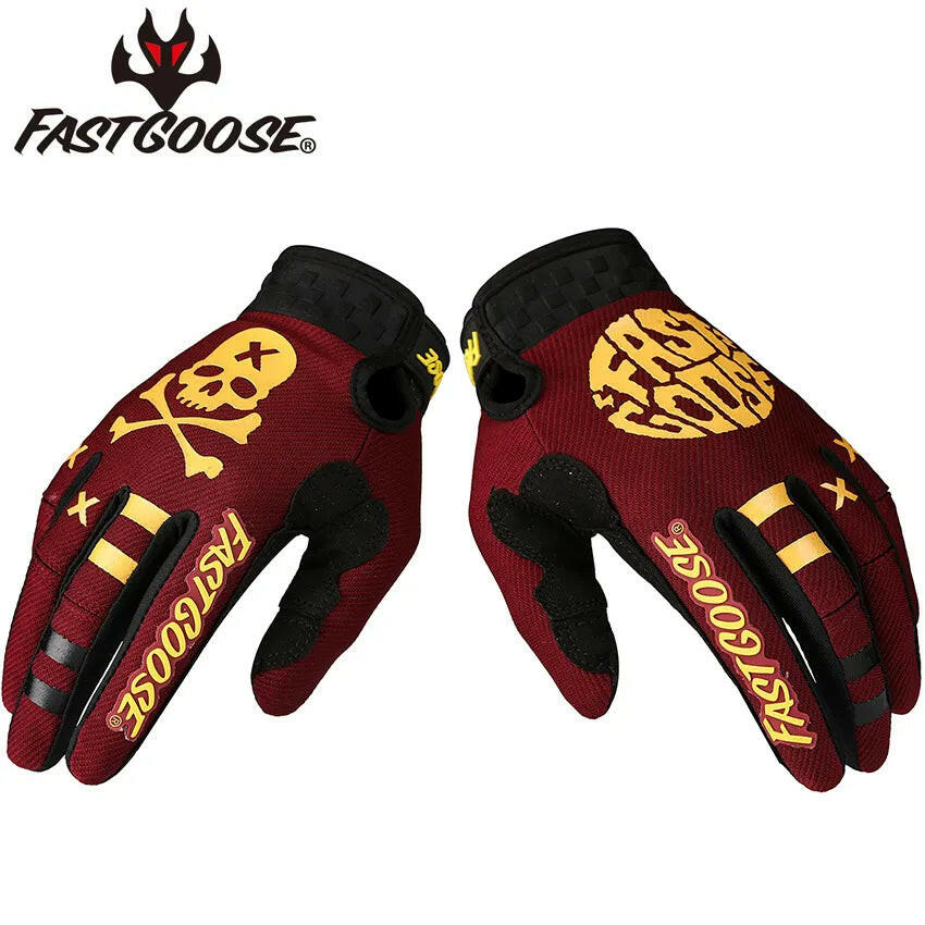 Full Finger Bike Gloves MTB Motocross BMX Off Road Motorcycle Motorbike gloves Top Quality Cycling Gloves Moto Touch Screen-WAYBIKER
