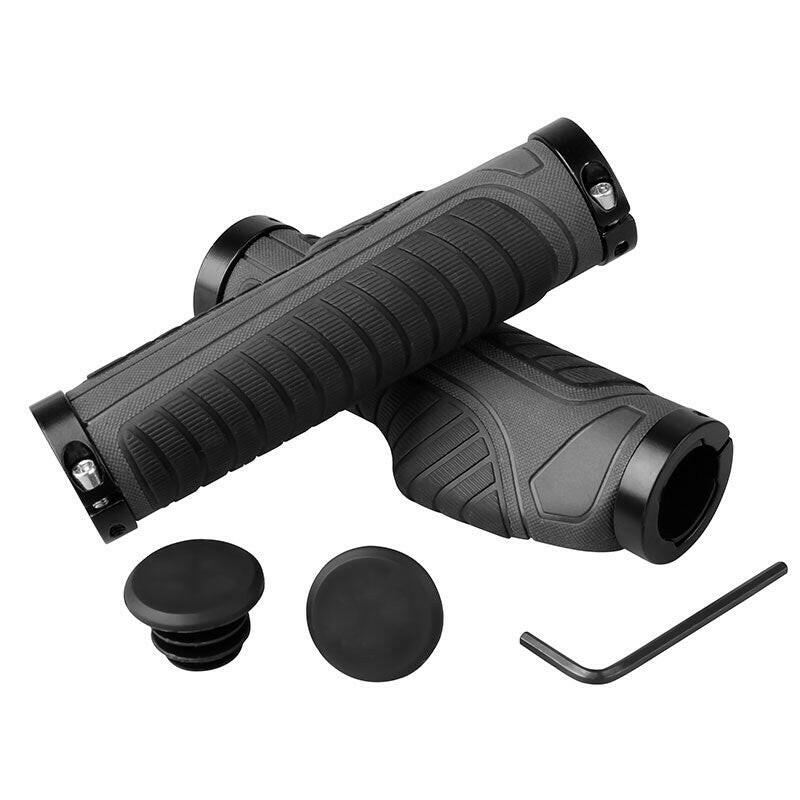 X-TIGER Bicycle Grips MTB Rubber Handlebar Grips Shockproof Anti-Slip Racing Road Bike Grips Ergonomic Lock Cycling Handlebar-WAYBIKER