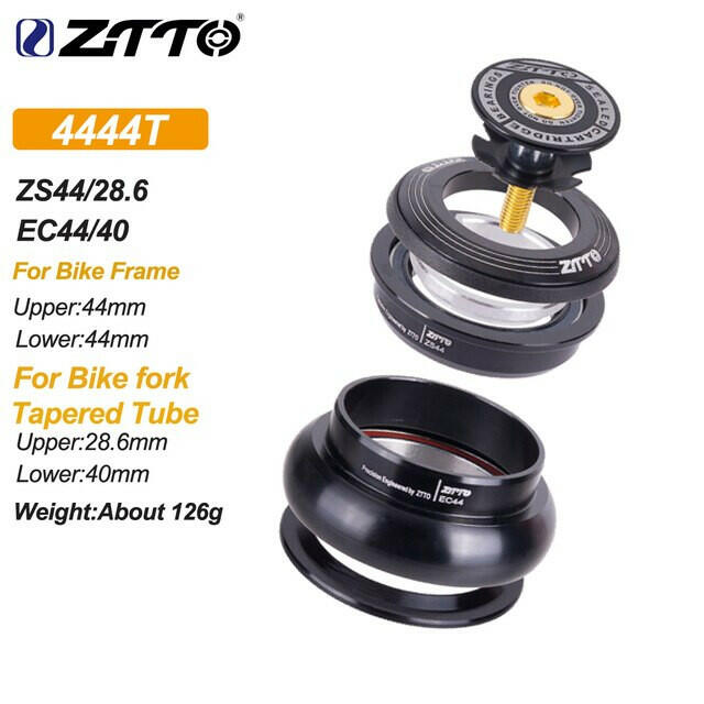 ZTTO MTB Road Bicycle CNC Headset 1 1/8"-1 1/2" Sealed Bearing 1.5Tapered 28.6 Straight Tube Bike Fork Internal Steering Bearing-WAYBIKER