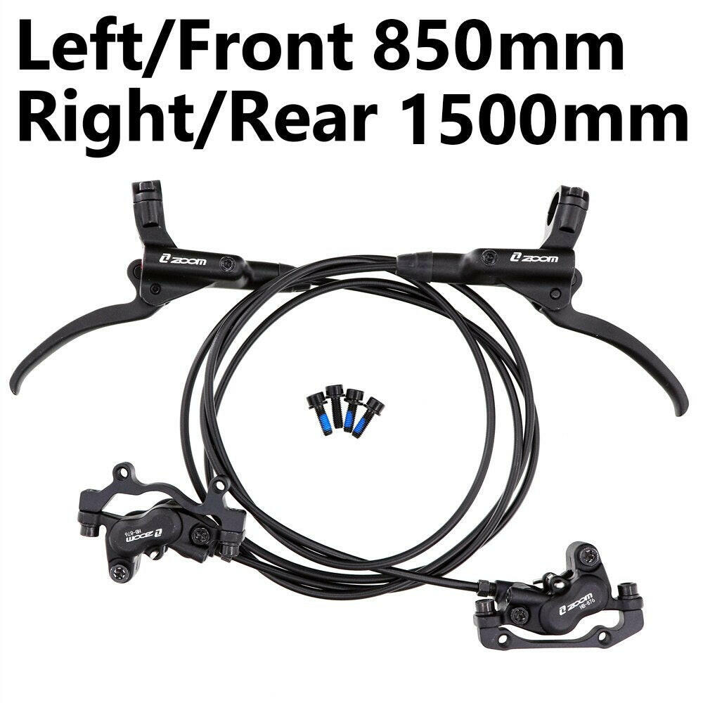 ZOOM HB876 MTB 4-Pistons Hydraulic Disc Brake internal Routing Brakes Internal Cable 950/1850mm for XC AM DH bike-WAYBIKER