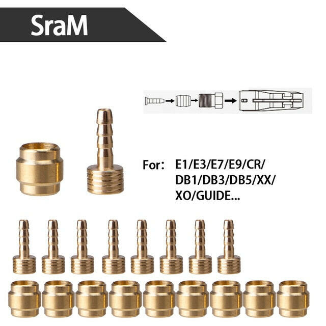 ZTTO 10Pcs MTB Bike Oil Brake Olive Head Oil Pin Hydraulic Disc Brake Oil Needle Brass Bushings For BH90 BH59 MAGuraTekRO Parts-WAYBIKER