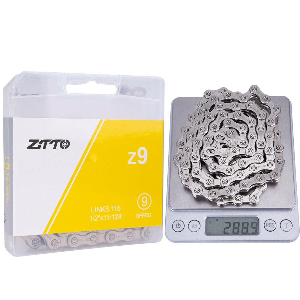 ZTTO ULT Bicycle 8 9 10 Speed Chain 116 Links MTB Road Bike Chains Power Lock High Quality 8S 9v 10v Current Cycling Accessories-WAYBIKER