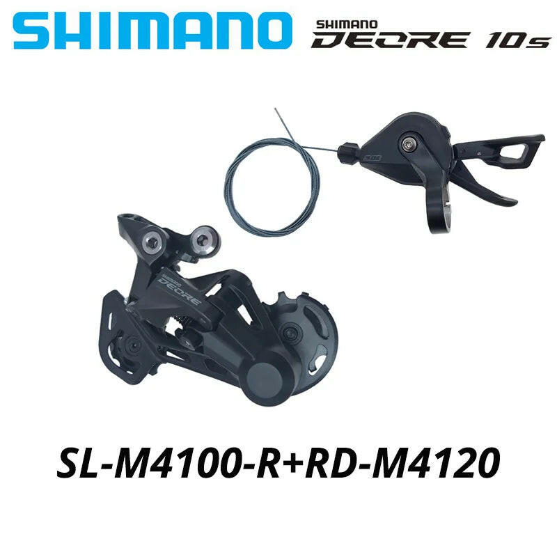 Shimano Deore M4100 1x10S MTB Bike Derailleurs Groupset SL-M4100 Shifter Lever RD-M4120 RD-M5120 Rear Bicycle Switch Basic m6000-WAYBIKER