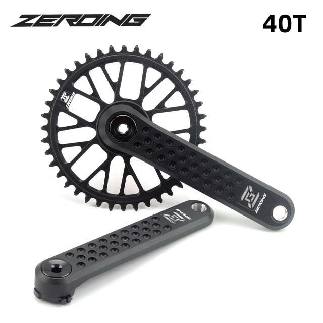 ZEROING Road Folding Bicycle Crankset 10/11/12speed GXP Single Chainring 40/42/44/46/48T With Bracket Bottom BSA For Gravel Bike-WAYBIKER