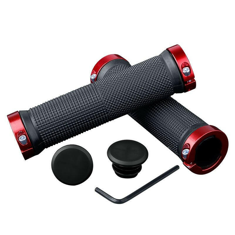 X-TIGER Bicycle Grips MTB Rubber Handlebar Grips Shockproof Anti-Slip Racing Road Bike Grips Ergonomic Lock Cycling Handlebar-WAYBIKER