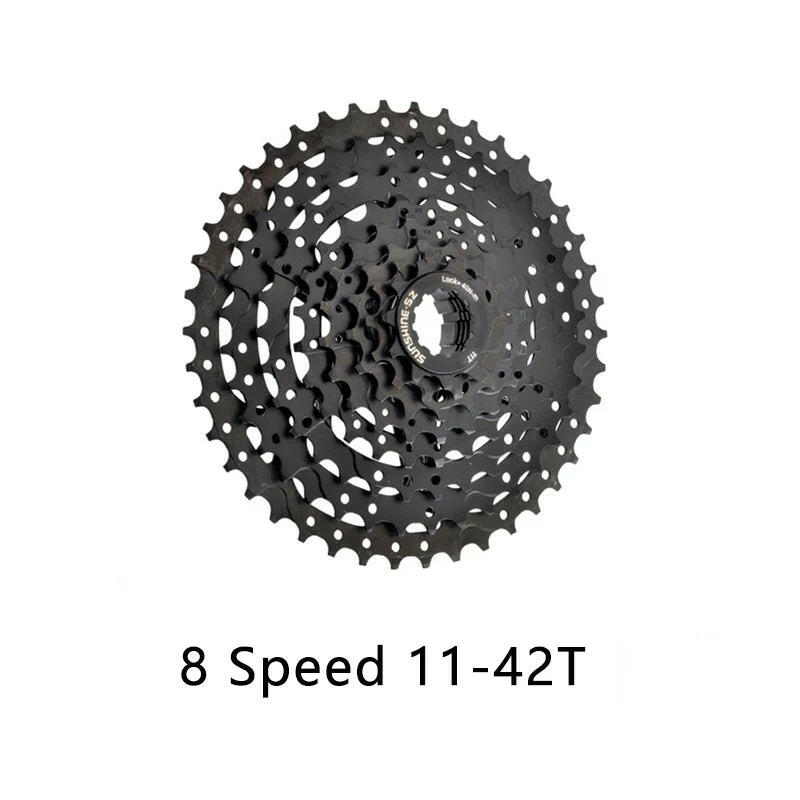 Sunshine 8 Speed Freewheel Cassette 11-25T/28T/32T/40T /42T Compatible HG Freehub for MTB Mountain Bicycle 8V Bike Parts-WAYBIKER