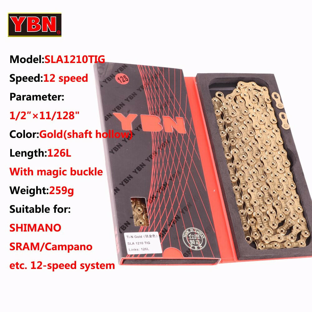 YBN Bike Chain Road Mountain Bicycle 10/11/12 Speed Chains MTB 10v 11v 12v For SHIMANO SRAM Parts With Links Lock-WAYBIKER