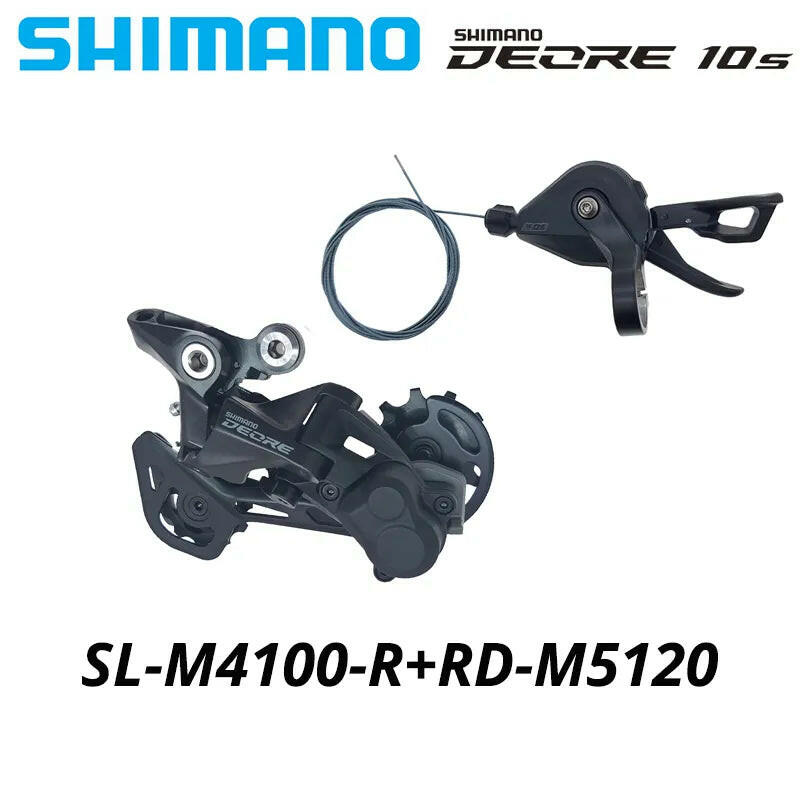 Shimano Deore M4100 1x10S MTB Bike Derailleurs Groupset SL-M4100 Shifter Lever RD-M4120 RD-M5120 Rear Bicycle Switch Basic m6000-WAYBIKER