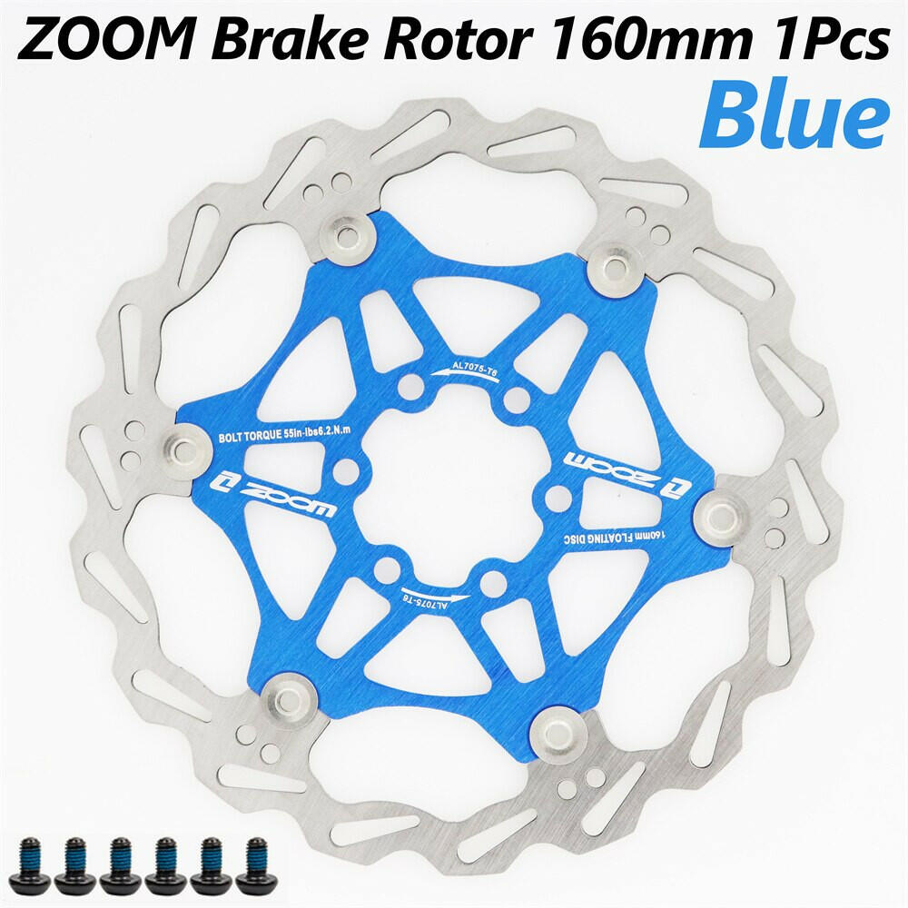 ZOOM Mountain bike 160 180 203mm disc brake rotor floating thickening anodized quick cooling ultra-light disc-WAYBIKER