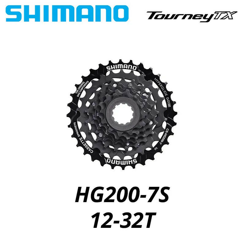 Shimano TOURNEY TX HG200 CS 7 8Speed Cassette Sprocket CS-HG200 7s 8S 8v 7v 12-28T 12-32T Mountain Bike MTB Chains 32T 28T-WAYBIKER