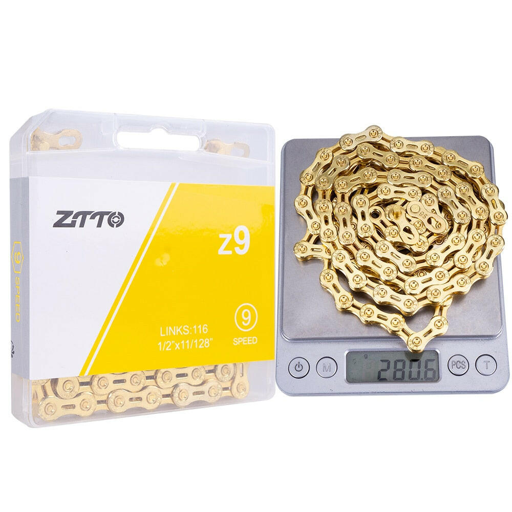 ZTTO ULT Bicycle 8 9 10 Speed Chain 116 Links MTB Road Bike Chains Power Lock High Quality 8S 9v 10v Current Cycling Accessories-WAYBIKER