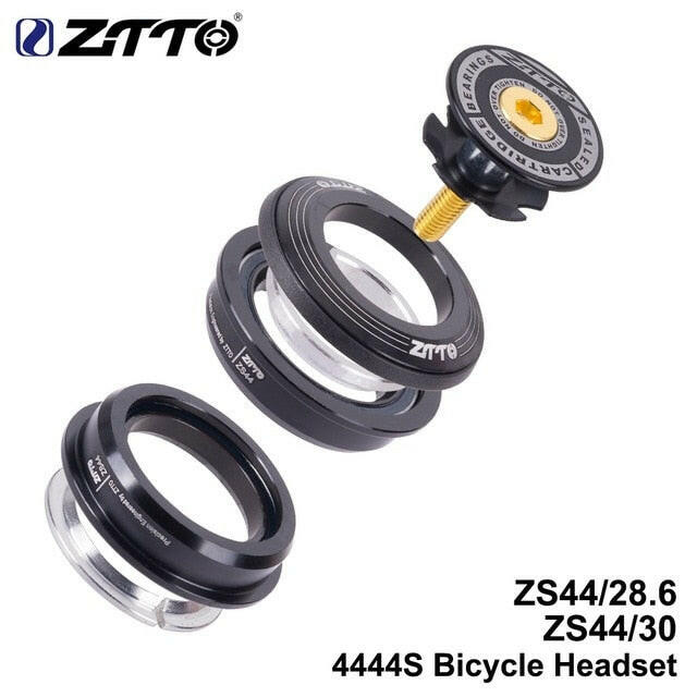 ZTTO 4444S MTB Bicycle Headset 44mm CNC 1 1/8" 28.6 Straight Tube fork Internal 44 SEMI-INTEGRATED Mountain Road Bike Headset-WAYBIKER