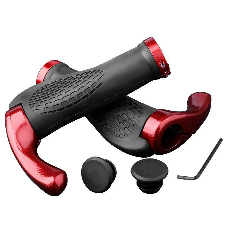 X-TIGER Bicycle Grips MTB Rubber Handlebar Grips Shockproof Anti-Slip Racing Road Bike Grips Ergonomic Lock Cycling Handlebar-WAYBIKER