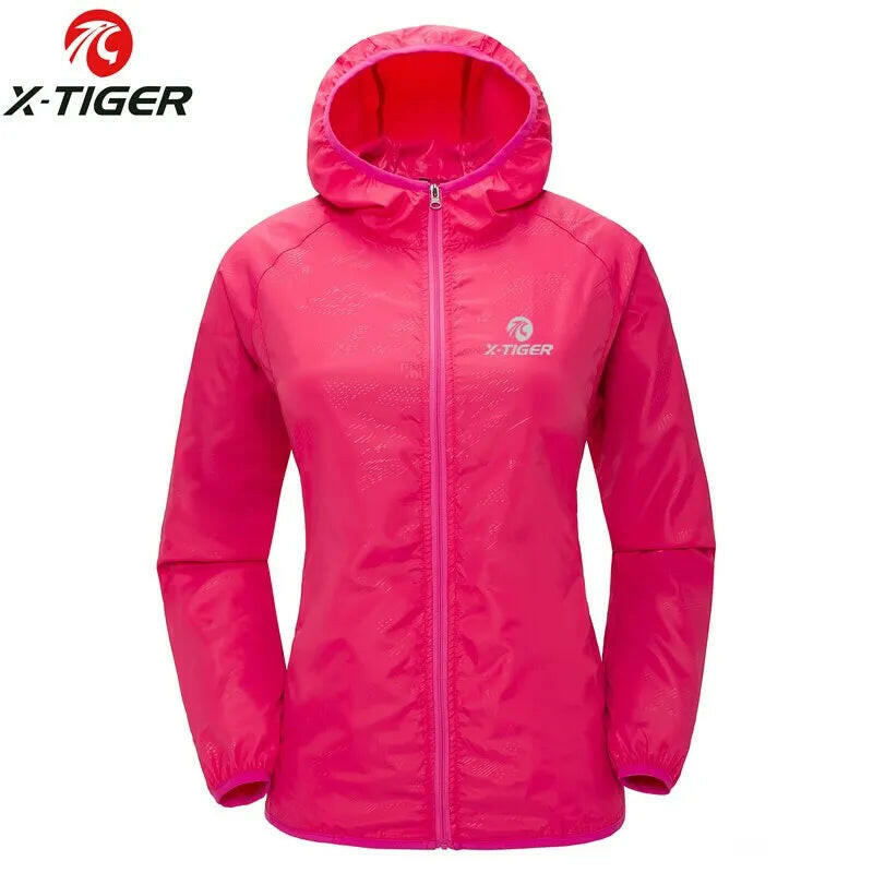 X-TIGER Windproof Reflective Cycling Jersey MTB Bike Bicycle Windcoat Super Light Sunscreen Hiking Jacket Cycling Sports Clothes-WAYBIKER