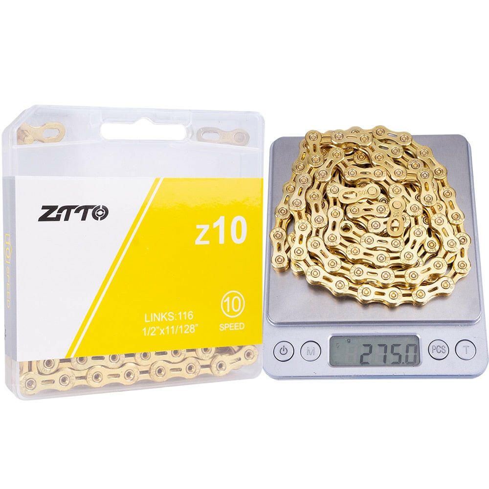 ZTTO ULT Bicycle 8 9 10 Speed Chain 116 Links MTB Road Bike Chains Power Lock High Quality 8S 9v 10v Current Cycling Accessories-WAYBIKER