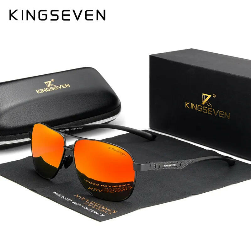 Men Aluminum Sunglasses Polarized UV400 Mirror Male Sun Glasses Women For Men Oculos de sol-WAYBIKER