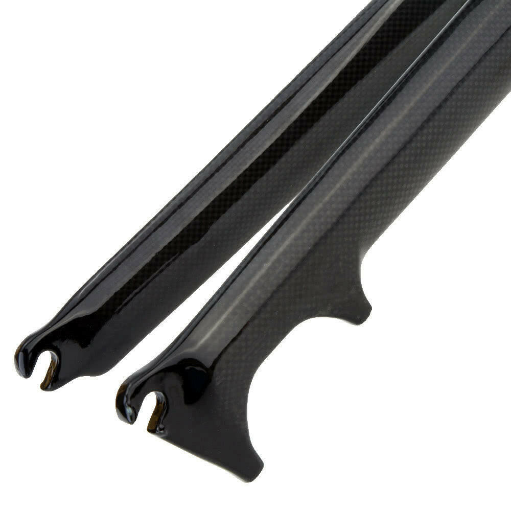 Full Carbon Fiber Ultralight Road Bike Fixed Gear Bicycle Cycling Fixie Front Fork for Disc Brake/V-brake 28.6mm 700C 1-1/8-WAYBIKER