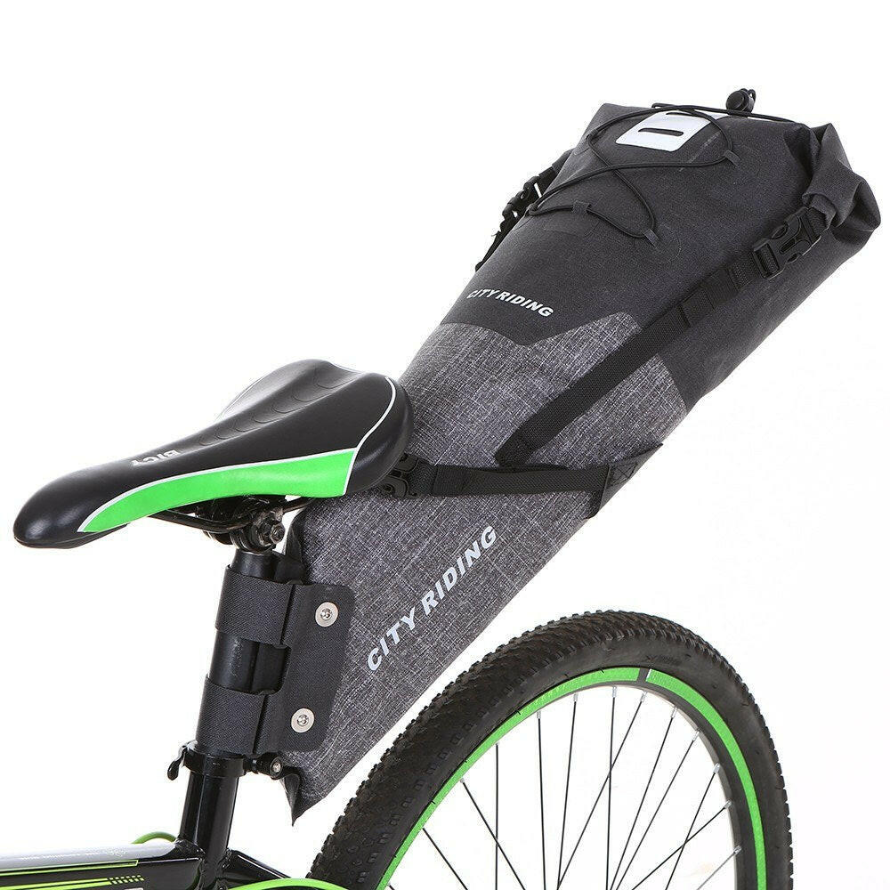 12-14L Bike Large Saddle Bag Cycling Rear Seat Bag Waterproof Cycling Rear Seat Pannier Bike Tail Storage Bag-WAYBIKER
