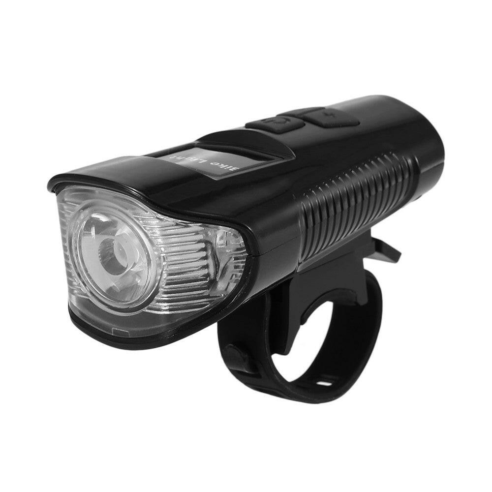 Waterproof Bicycle Headlight Rechargeable Cycling LED Front Light Bike Head Lamp With Loud Bell Warning Horn Light For MTB Road Bike-WAYBIKER