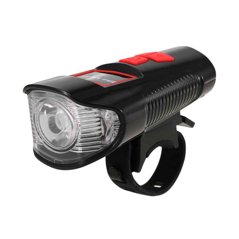 Waterproof Bicycle Headlight Rechargeable Cycling LED Front Light Bike Head Lamp With Loud Bell Warning Horn Light For MTB Road Bike