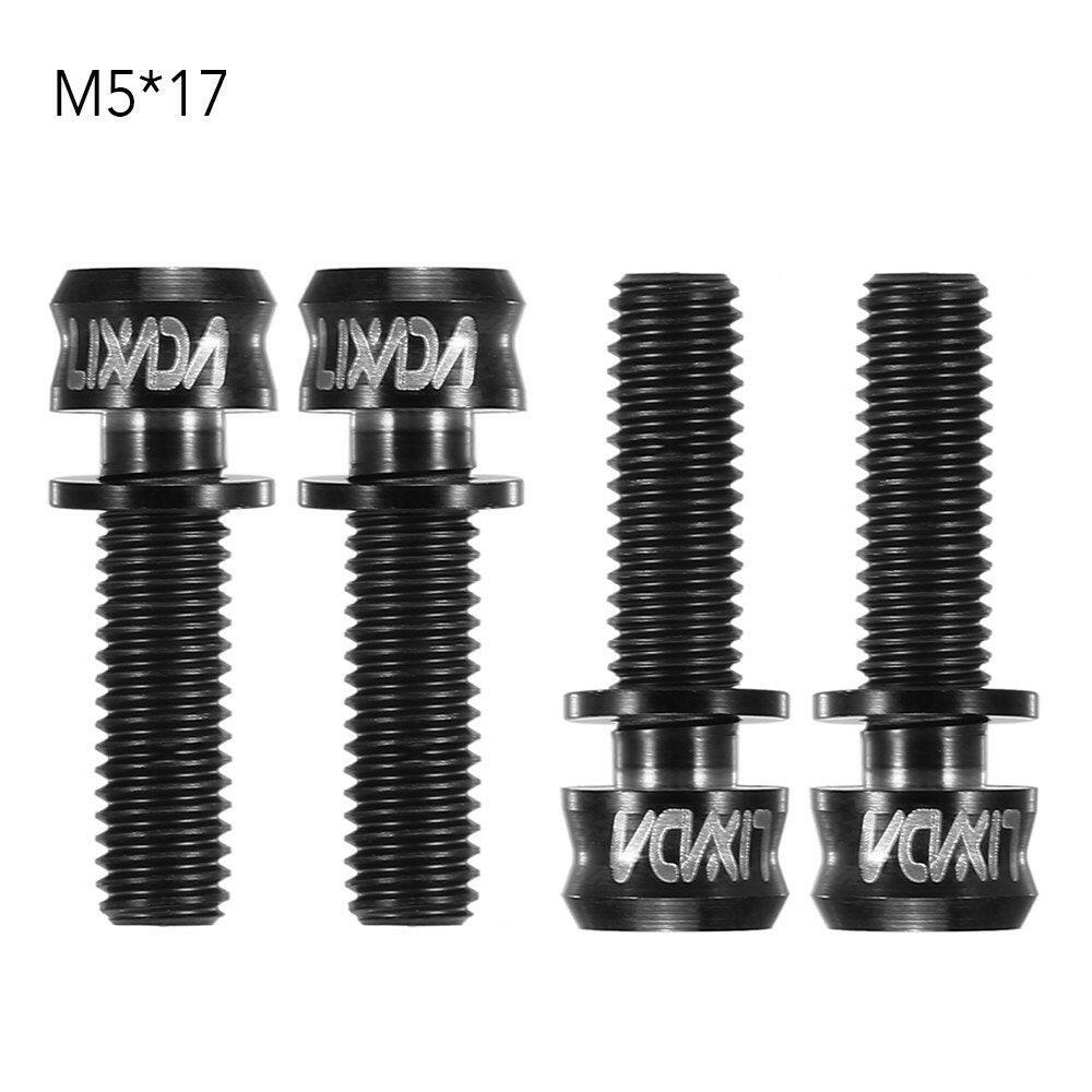 4PCS Bicycle Bike Stem Screws Hex Bolts Ultralight Cycling Titanium Alloy Fixing Screws Accessories-WAYBIKER