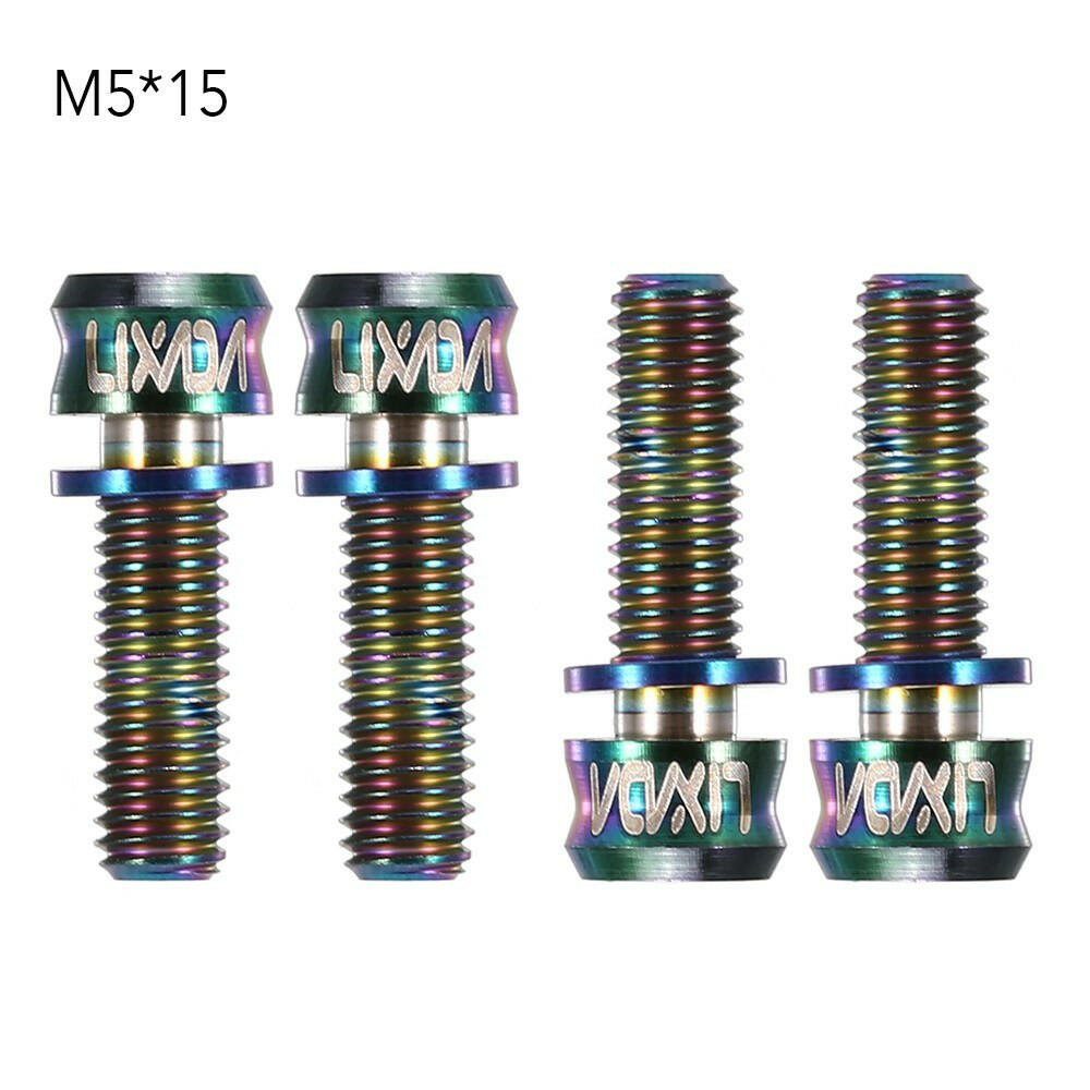 4PCS Bicycle Bike Stem Screws Hex Bolts Ultralight Cycling Titanium Alloy Fixing Screws Accessories-WAYBIKER