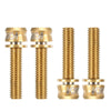 4PCS Bicycle Bike Stem Screws Hex Bolts Ultralight Cycling Titanium Alloy Fixing Screws Accessories-WAYBIKER