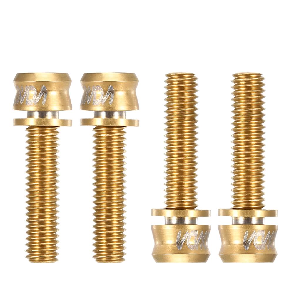 4PCS Bicycle Bike Stem Screws Hex Bolts Ultralight Cycling Titanium Alloy Fixing Screws Accessories