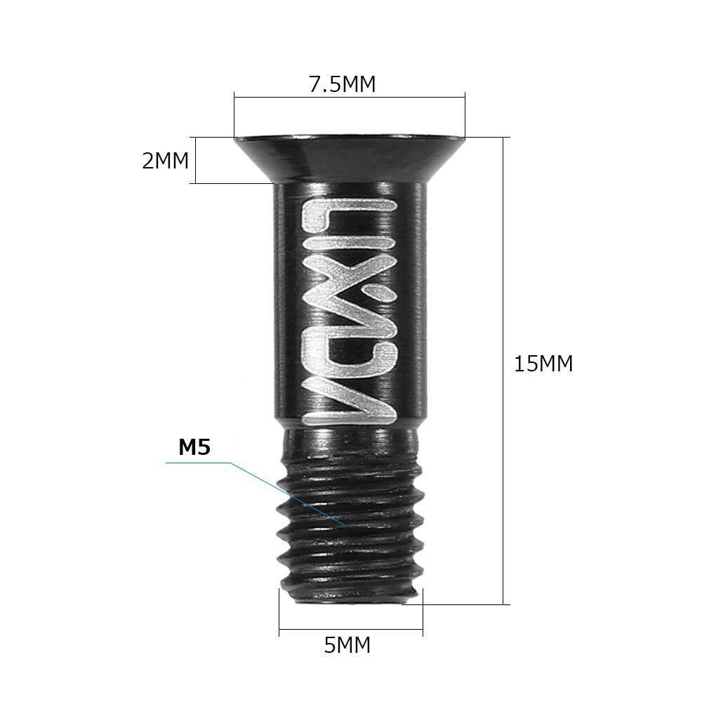2PCS M5 Bike Rear Derailleur Guide Wheel Screws Bolts Ultralight Cycling Titanium Alloy Screws-WAYBIKER