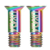 2PCS M5 Bike Rear Derailleur Guide Wheel Screws Bolts Ultralight Cycling Titanium Alloy Screws-WAYBIKER