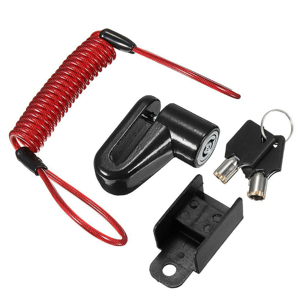 Anti-Theft Steel Wire Lock Disc Brakes Wheels Locker for Xiaomi Mijia M365 Electric Scooter-WAYBIKER