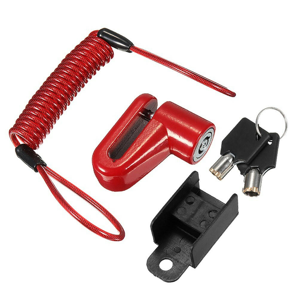 Anti-Theft Steel Wire Lock Disc Brakes Wheels Locker for Xiaomi Mijia M365 Electric Scooter-WAYBIKER