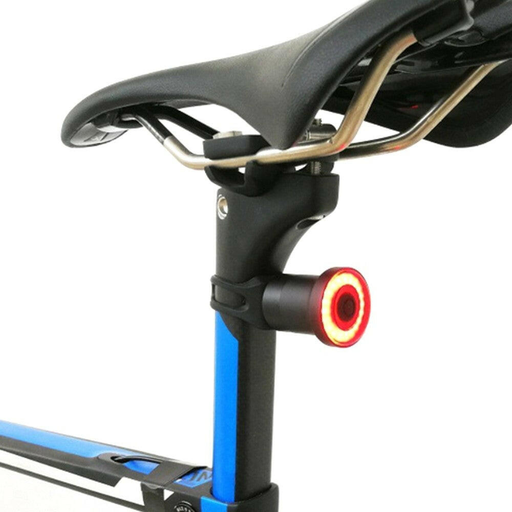 Intelligent Bike Tail Light USB Rechargeable Light Control Brake Rear Lamp Cycling Accessories